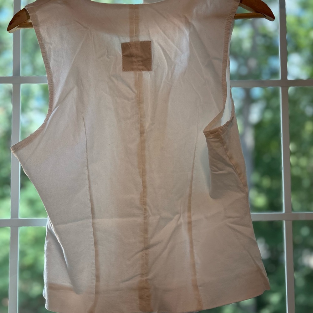 Love & Threads Cream Button-Front Vest - Picture 4 of 7